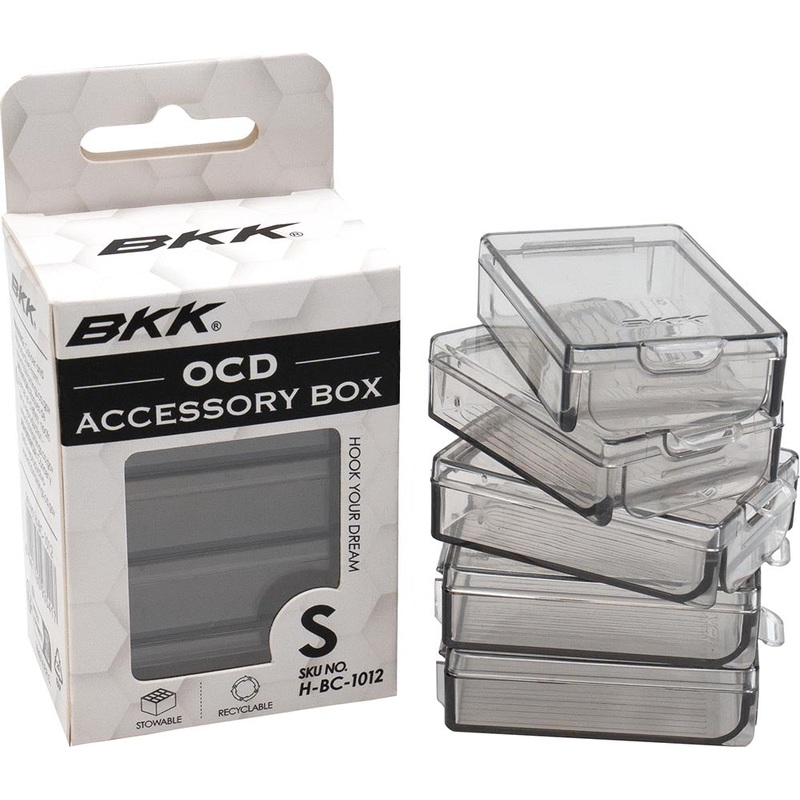BKK OCD Tackle Storage System Accessory Boxes – 5 Pack Small – (2.02″L x 1.37″W x 0.55″D