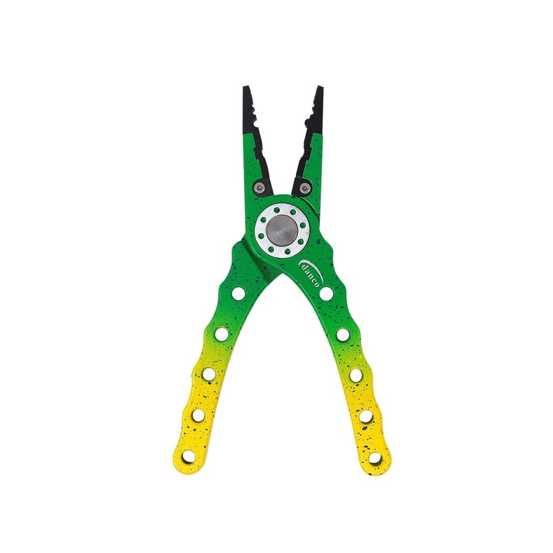 Danco 7″ Fish Species Aluminum Pliers Mahi (Green/Yellow)