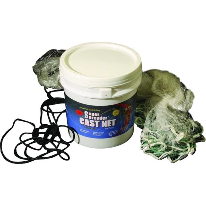 Fitec 10570 GS1500 Ultra Spreader Cast Net Clear Mono Lead 3/8″ Mesh