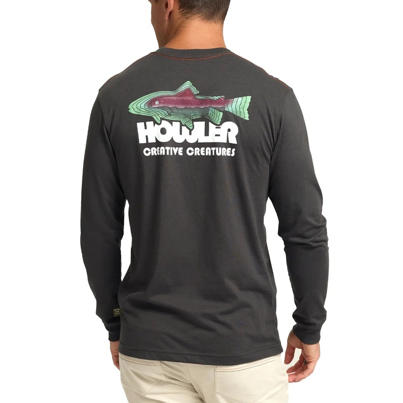 Howler Brothers Longsleeve T-Shirt Trucha : Antique Black M