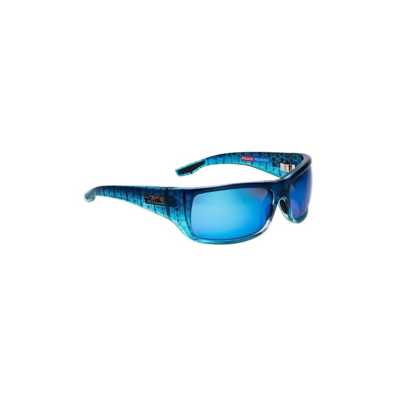 PELAGIC PURSUIT GLASS POLARIZED SUNGLASSES MATTE BLACK BLUE