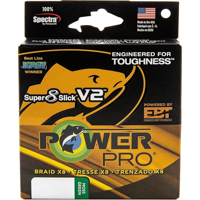 Power Pro Super Slick V2 8lb 3000yd Moss Green