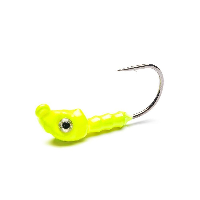 Mustad SSD786 Inshore Darter Jig Heads Size 1/2oz – Q’ty/Pk 4 Chartreuse