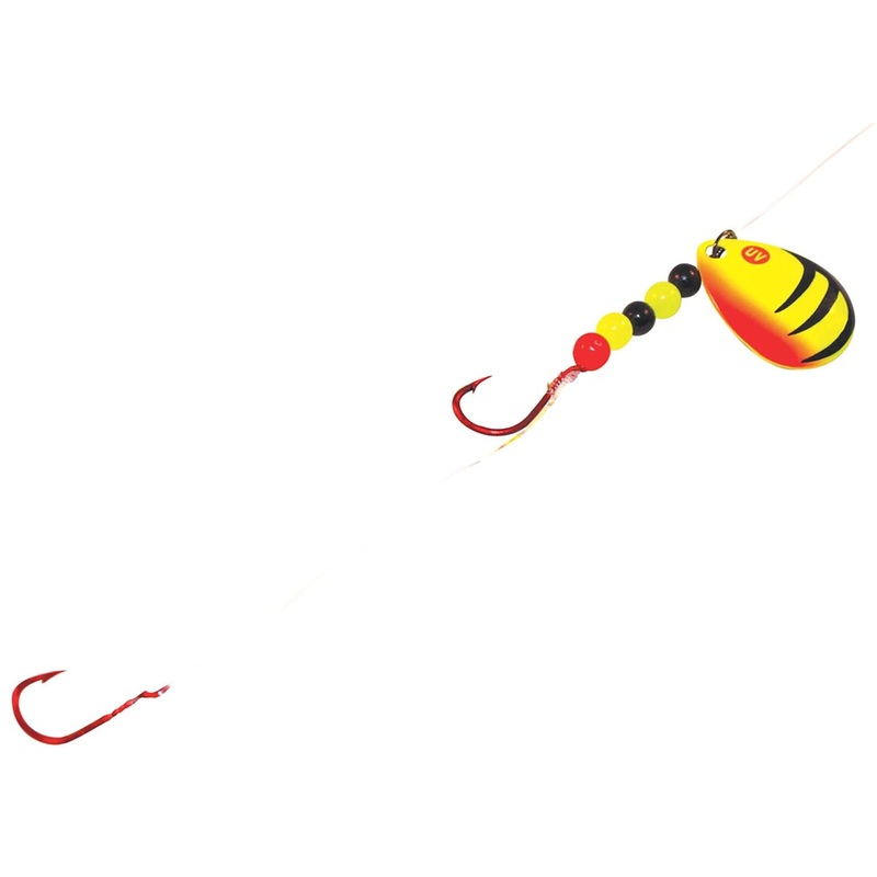 Northland Tackle Pro-Walleye Crawler Harness – 1 Pack UV Fire Perch #3 – #4