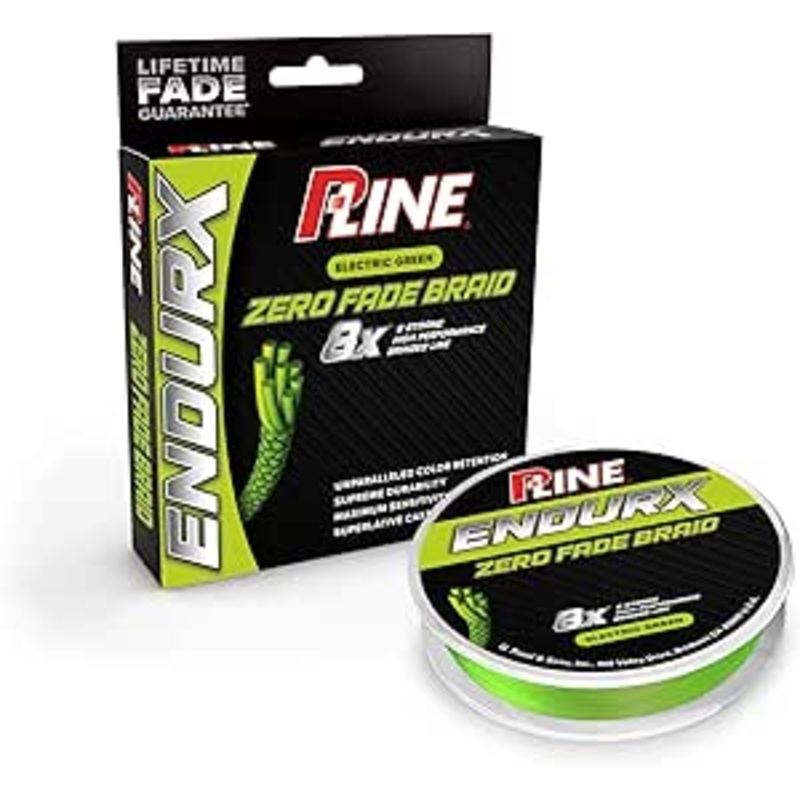 P-Line PEBFG-300-50 Endurx No Fade Braid 50lb 300yd Electric Green