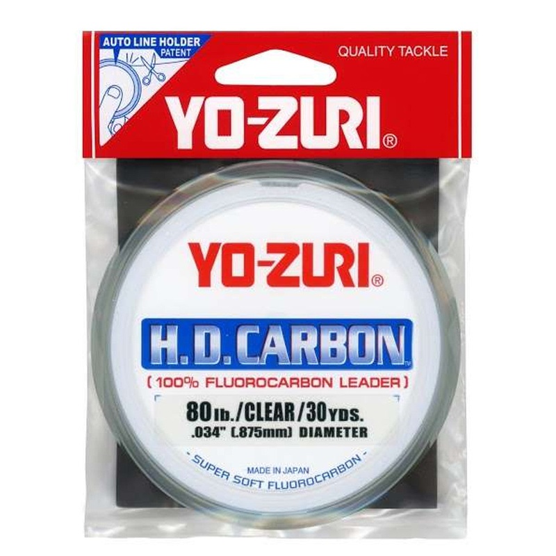Yo-Zuri H.D. Carbon Fluorocarbon Leader 80lb 30yd Clear