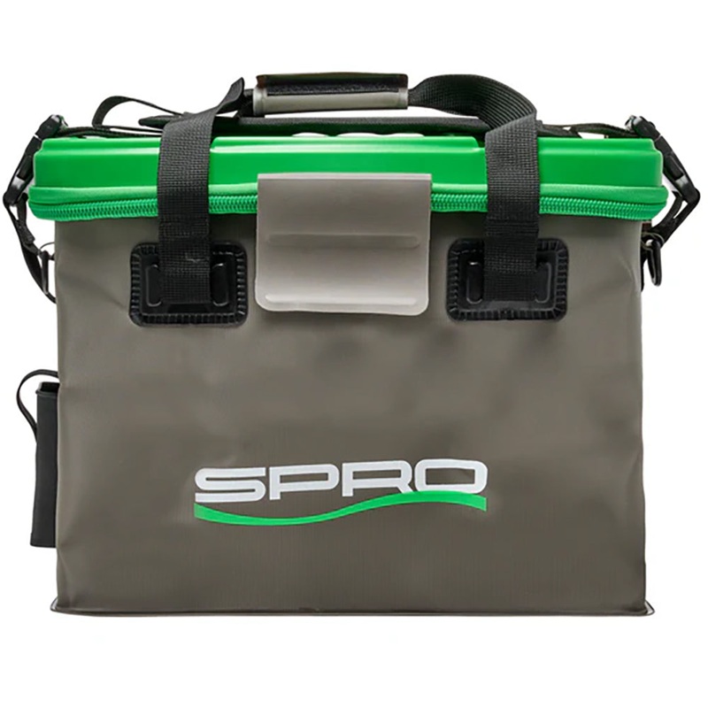 SPRO Waterproof Soft Tackle Box – Grey & Green Grey & Green 15″ x 11″ x 12″