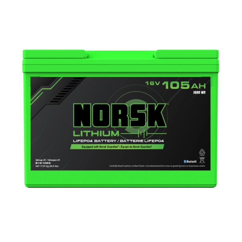 16V 105AH LITHIUM DEEP CYCLE BATTERY