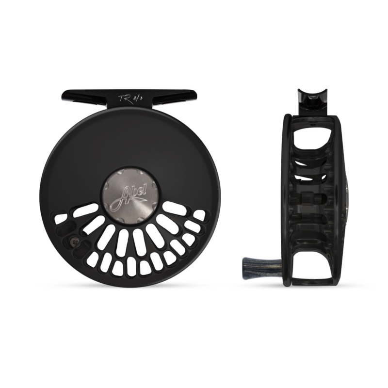 Abel TR Fly Reel – Basic Black – 2/3 WT with Ebony Handle 2/3 wt