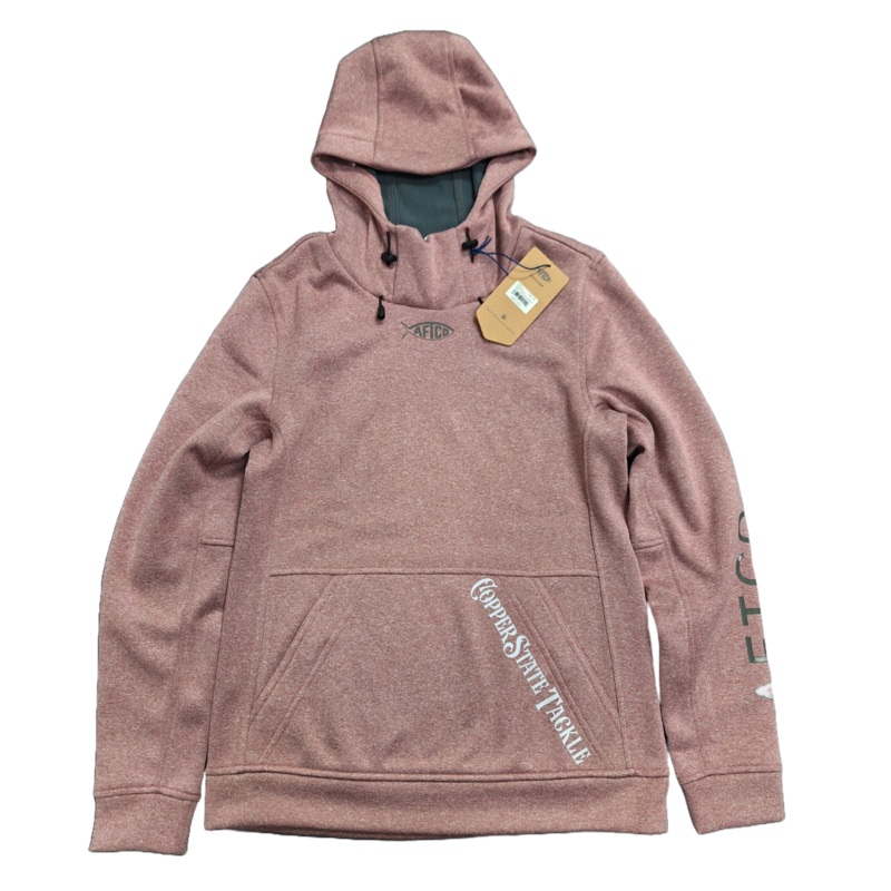 AFTCO COPPERSTATE TACKLE WOMENS SHADOW HOODIE Rose Dawn Heather XS