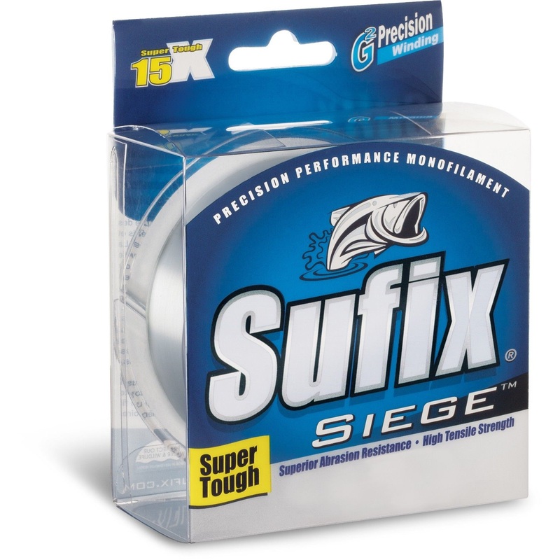 Sufix Siege Clear Monofilament Line 4 pound 330 yards