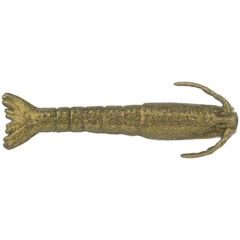 Berkley Gulp! 4″ Saltwater Shrimp, 4 Pack, Bag, Fool’s Gold