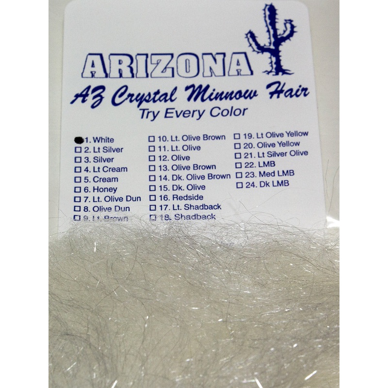 John Rohmer Arizona Crystal Minnow Hair Lt Shadback