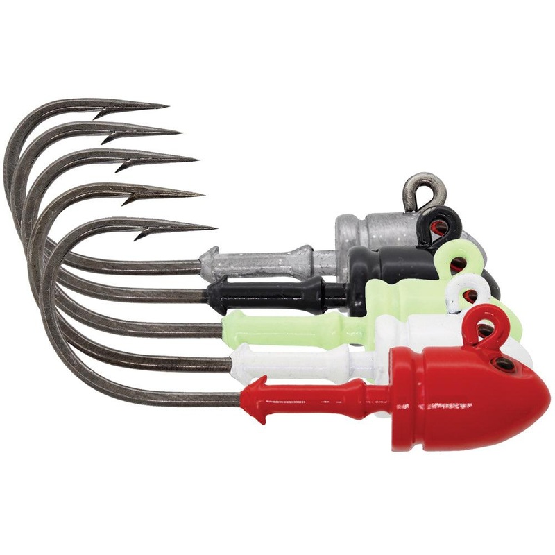 Mustad BUH824 Elite Bullet Jig Heads Size 3/4oz – Q’ty/Pk 3 Black