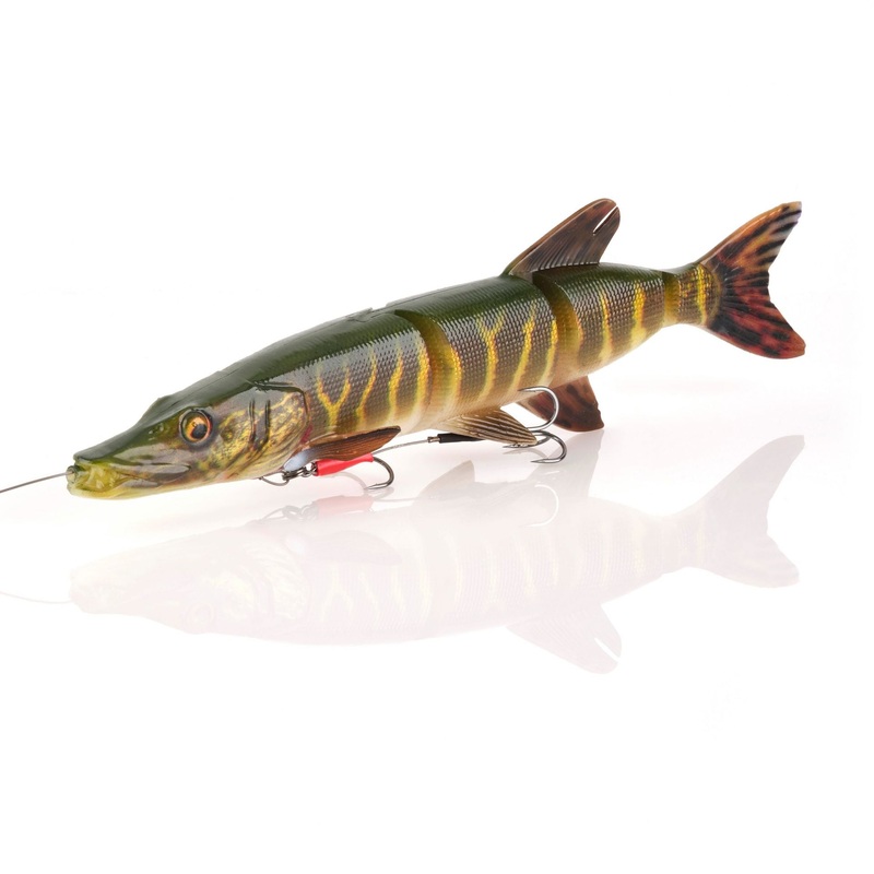 Savage Gear 4D Line Thru Pike Striped Pike 14 in