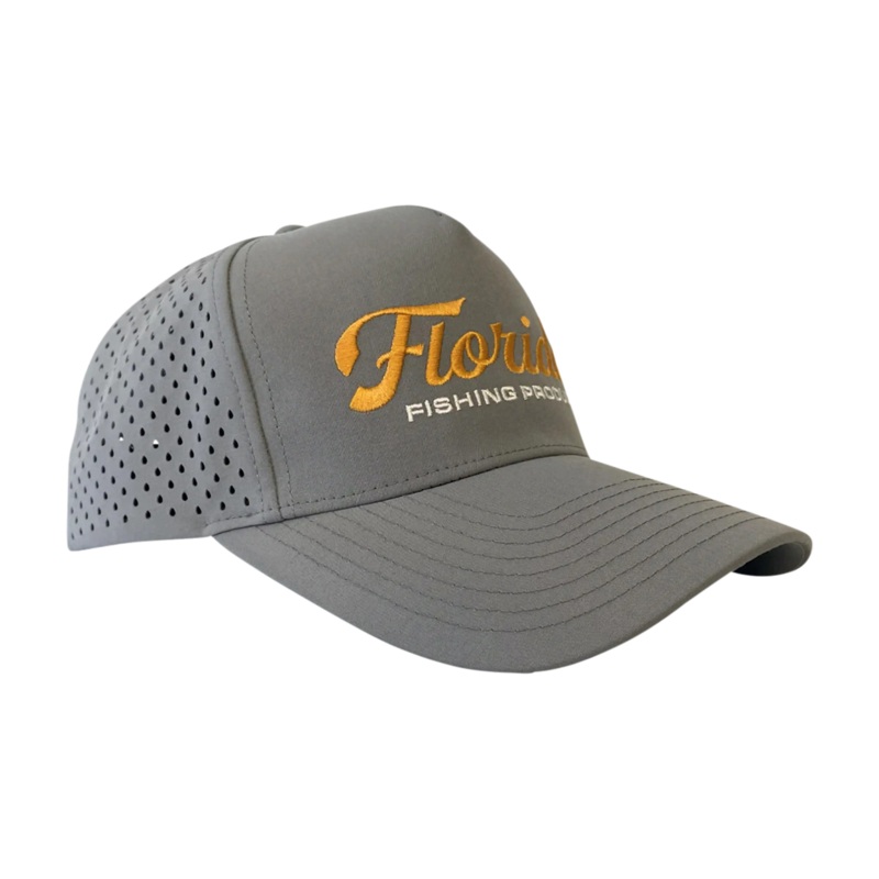 Florida Fishing Products Performance Hat Gray & Orange