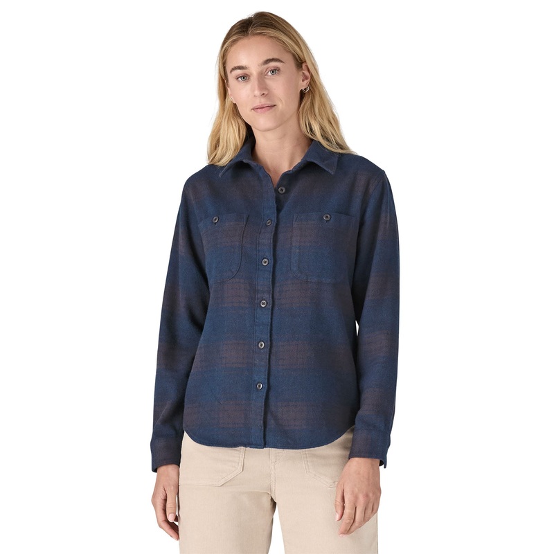 Patagonia W’s Fjord Flannel Shirt – DQ Sunrise Ridge: Natural / SRNL XXS
