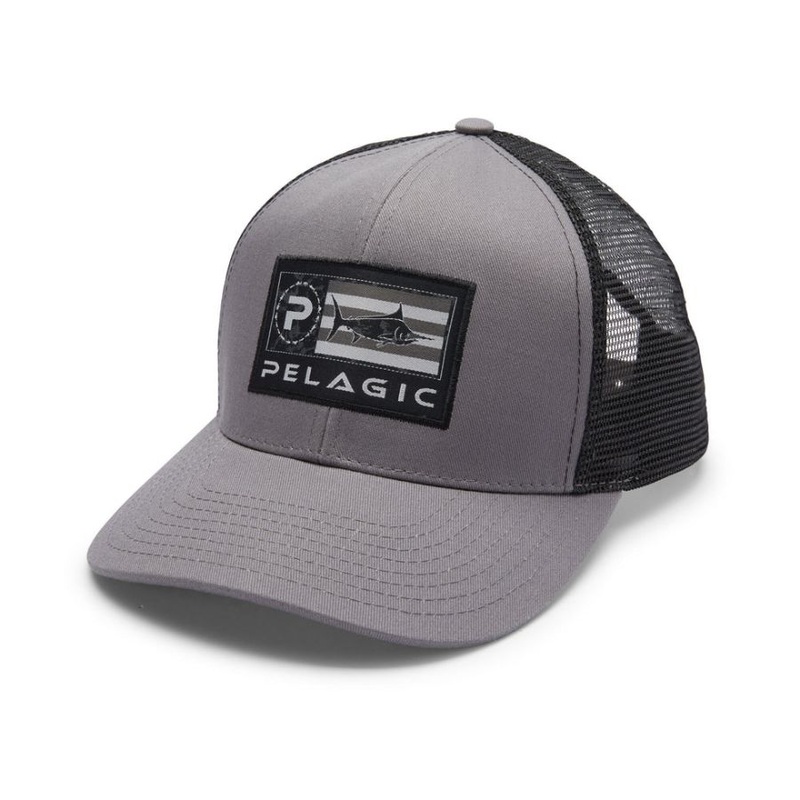 PELAGIC THE PURSUIT HAT ICON AMERICAMO GREY / BLACK