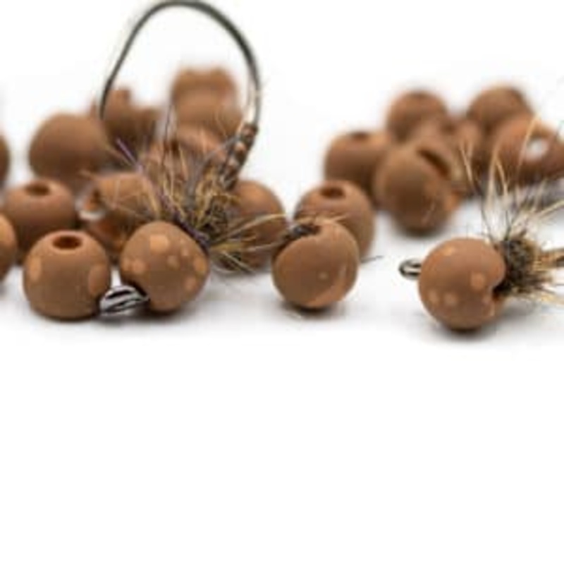 Firehole Slotted Speckled Tungsten Beads – Espresso 2.0 mm