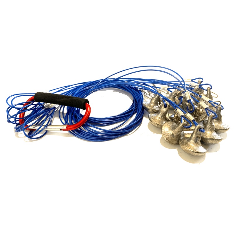 60″ 8oz Mushroom Weight Texas Rigs 1 Dozen Black
