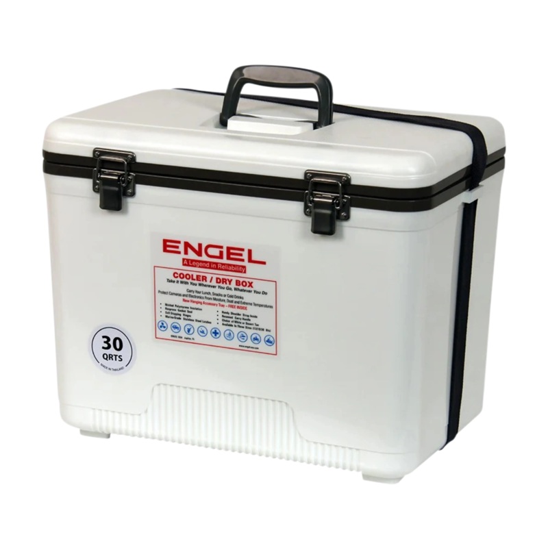 Engel 30 Qt. Cooler/Dry Box – White