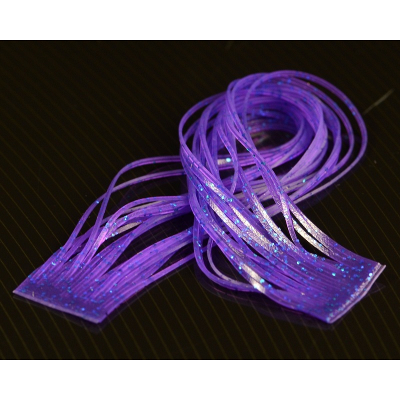 Hareline Crazy Legs Black / Blue Flake