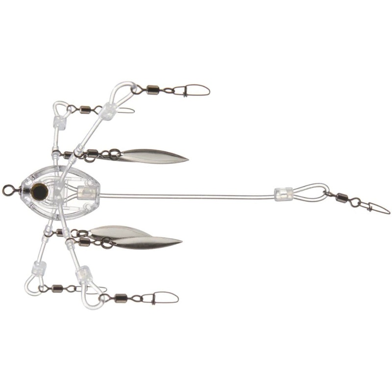 Stealth Lures Clear Stealth Rig – 4 Blade Design Stealth Lures Clear Stealth Alabama Rig – 4 Blade Design