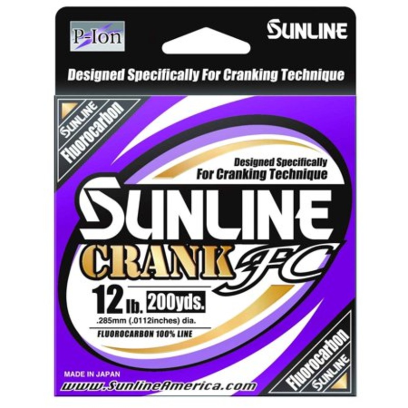 Sunline Crank FC 100% Fluorocarbon Line 12lb 600yd Clear