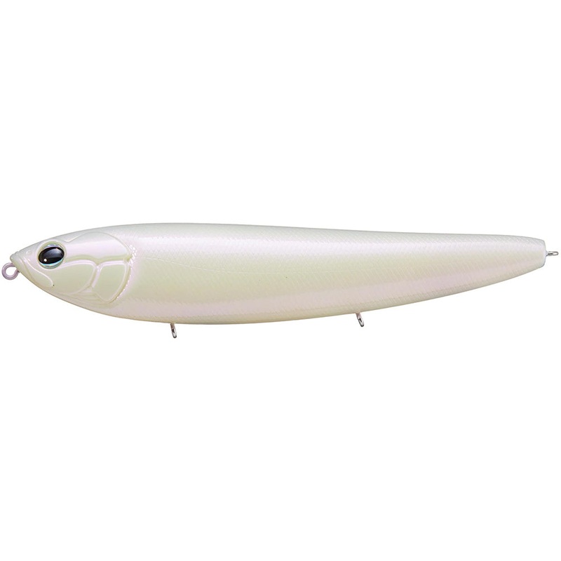 Evergreen International Amazon Pencil Topwater Walker – 6.3 Inch Bone 6.3 inch – 1 1/2 oz – 1/0 hooks
