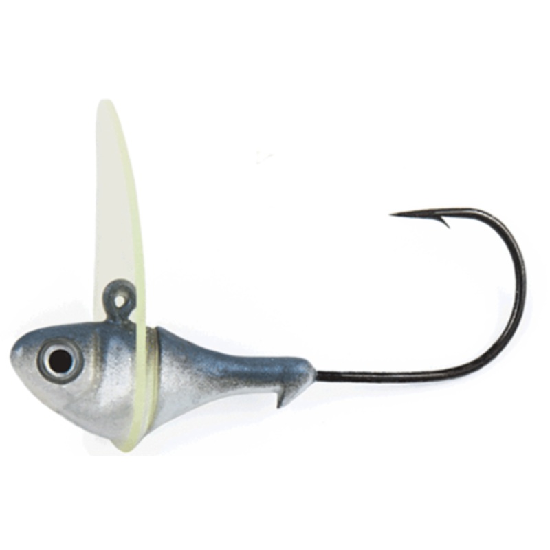 Fish Head Dude Swimbait Scrounger Jighead 2 pack Albino 1/4 oz – 4/0