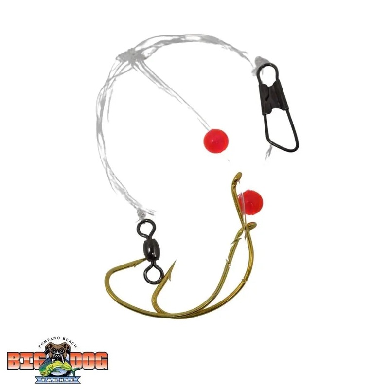 BOONE POMPANO RIG 2 PACK DOUBLE HOOK