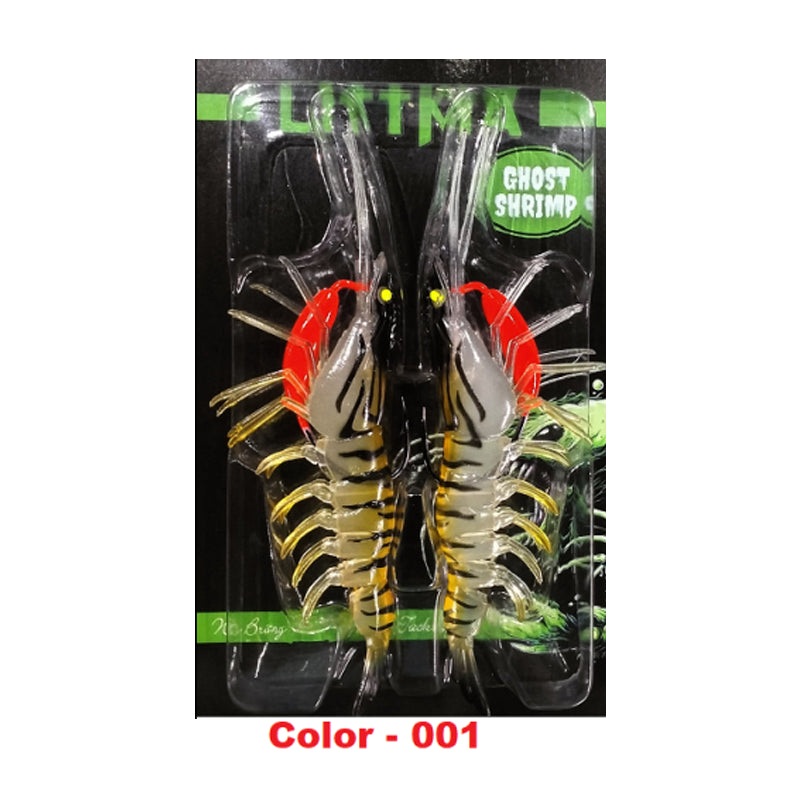 Littma Ghost Shrimp Rigged soft lure with rattle| 125mm | 24g 125mm | 24g 01