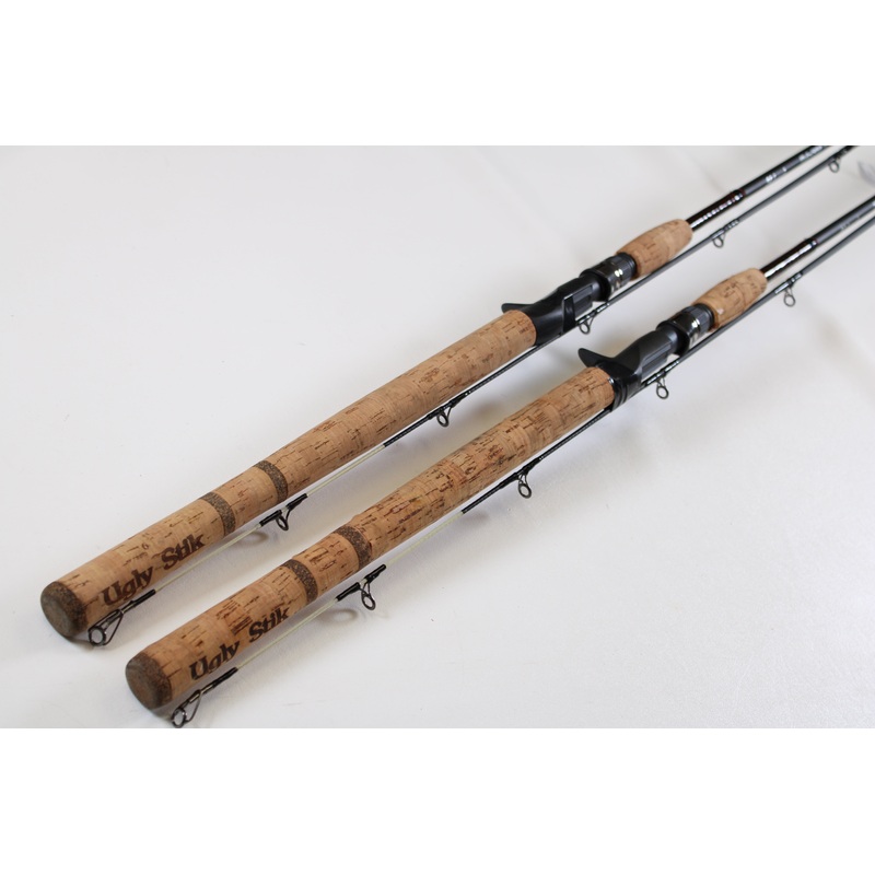 Shakespeare Ugly Stik Elite Salmon/Steelhead USESCA862M 8’6″ Medium 2 Piece – Qty: 2 – Used Casting Rod – Excellent Condition