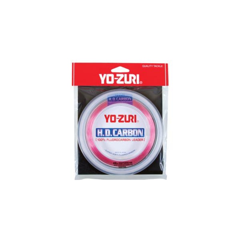 Yo-Zuri H.D. Carbon Disappearing Pink Fluorocarbon Leader 12 lb / 30 yd