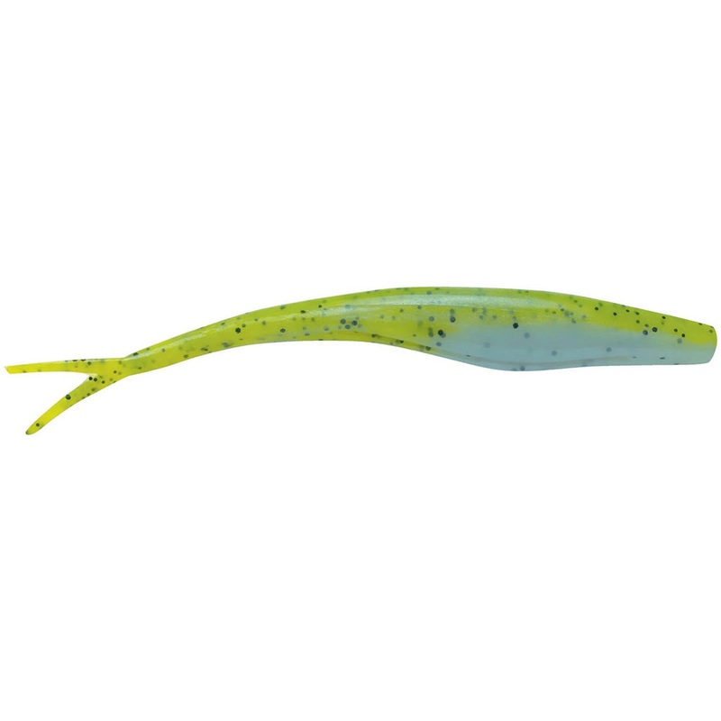 Berkley Gulp! Saltwater Jerk Shad – 6 Inch Chartreuse Pepper Neon 6 inch – 5 pack