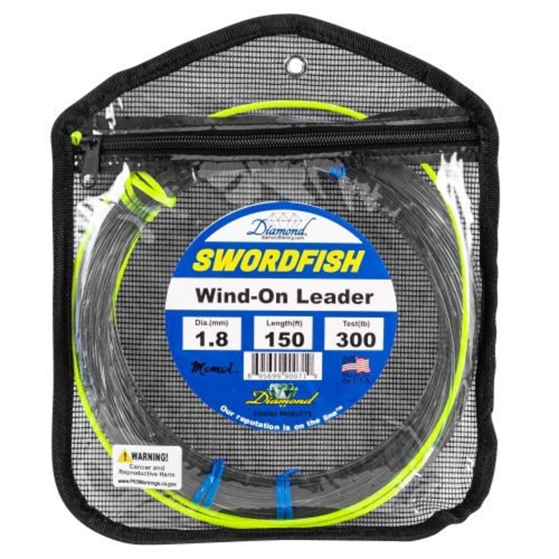 Momoi Diamond Special Swordfish Wind-On Leaders 150lb / 150ft