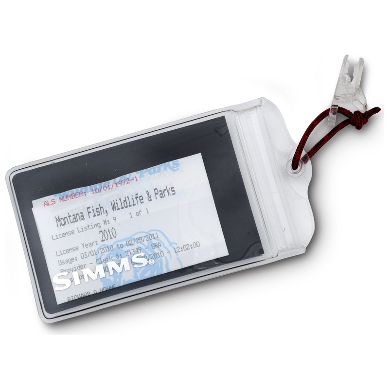 Simms Waterproof License Holder Clear