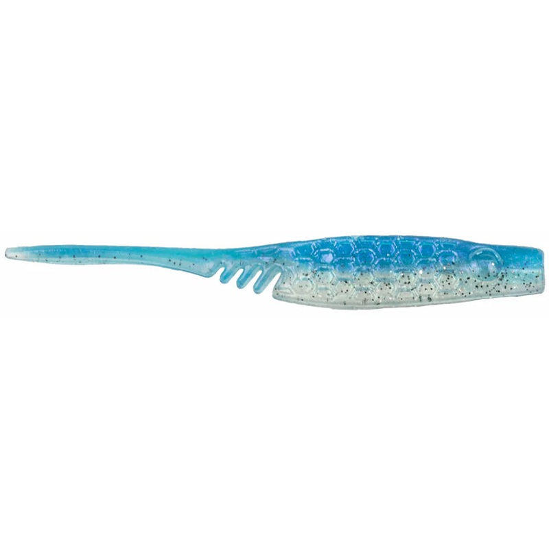 NetBait BaitFuel HexTek Eko Shad – 3 Inch Albino Pearl 3 inch – 7 pack