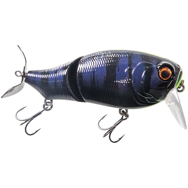 Bass Mafia Hitman Wake Bait Black and Bluegill 3.6 inch – 1.5 oz