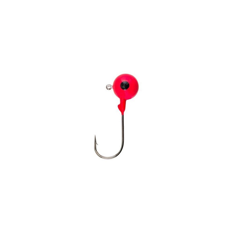 Berkley Essentials Round Ball Jigs Black Weight: 1/4oz – Hook Size: 2/0 – Q’ty: 6pk