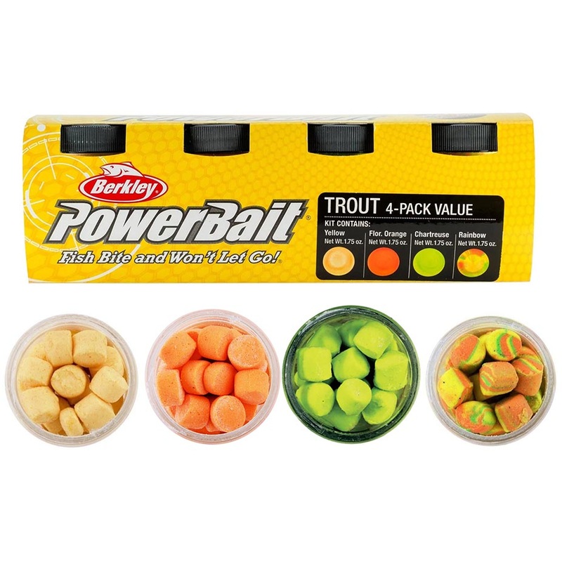 Berkley PowerBait Biodegradable Trout Nuggets Assorted 4 Pack