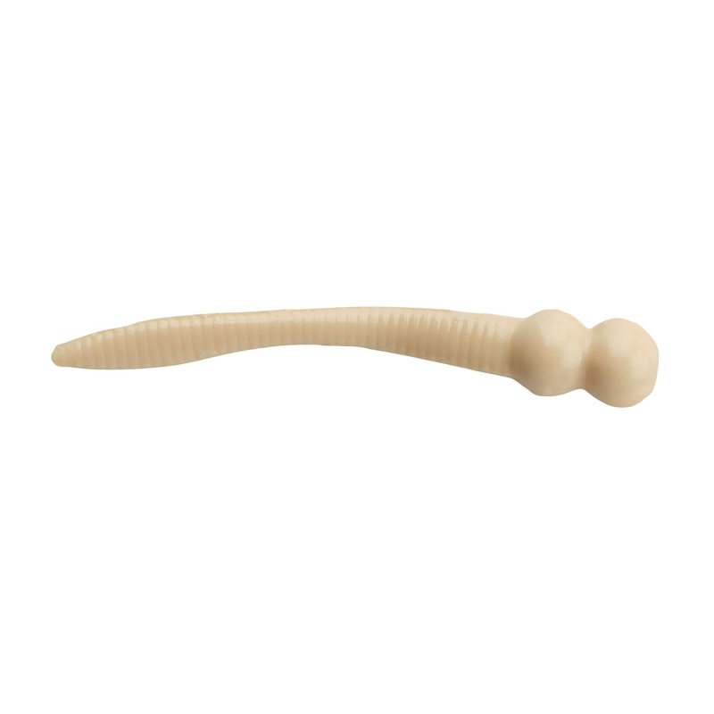 Berkley PowerBait Whipworm Natural White