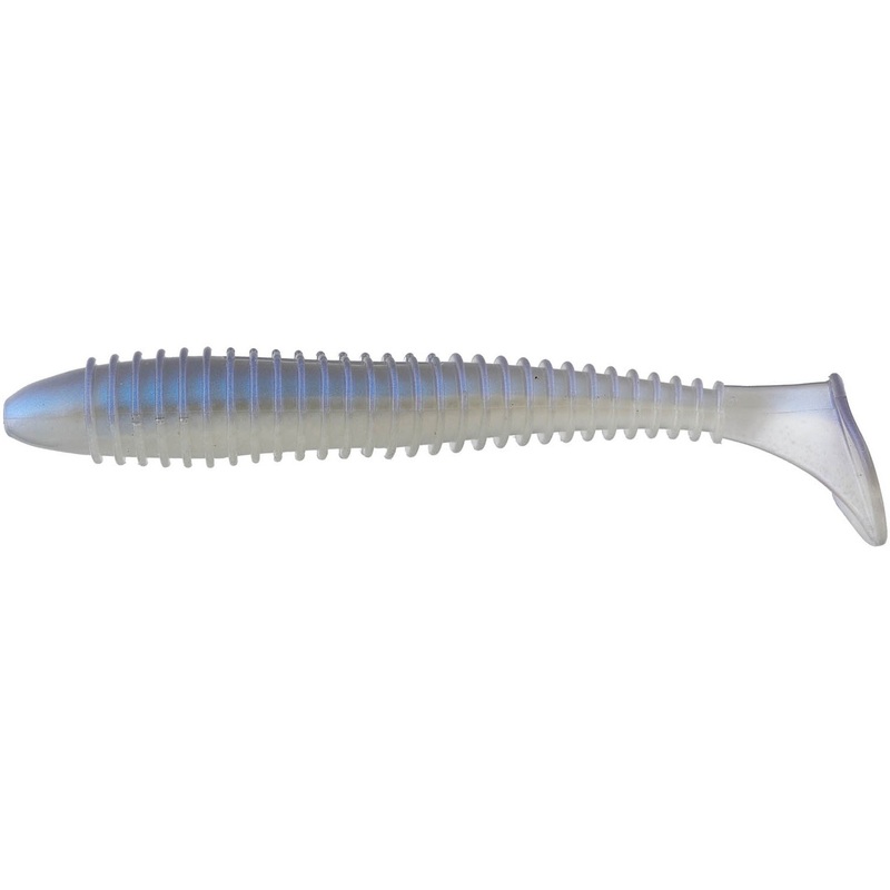 Big Bite Baits Pro Swimmer Paddle Tail Swimbait – 4.8 Inch Albino Shad 4.8 inch