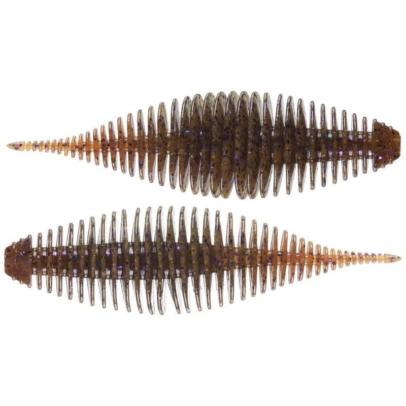 Geecrack Bellows Shad 3.8 Green Pumpkin