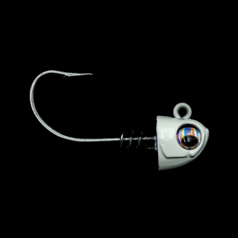 NLBN – No Live Bait Needed Hot Heads Jig Heads for 8″ Paddle Tails 3/4 oz Chartreuse Yellow