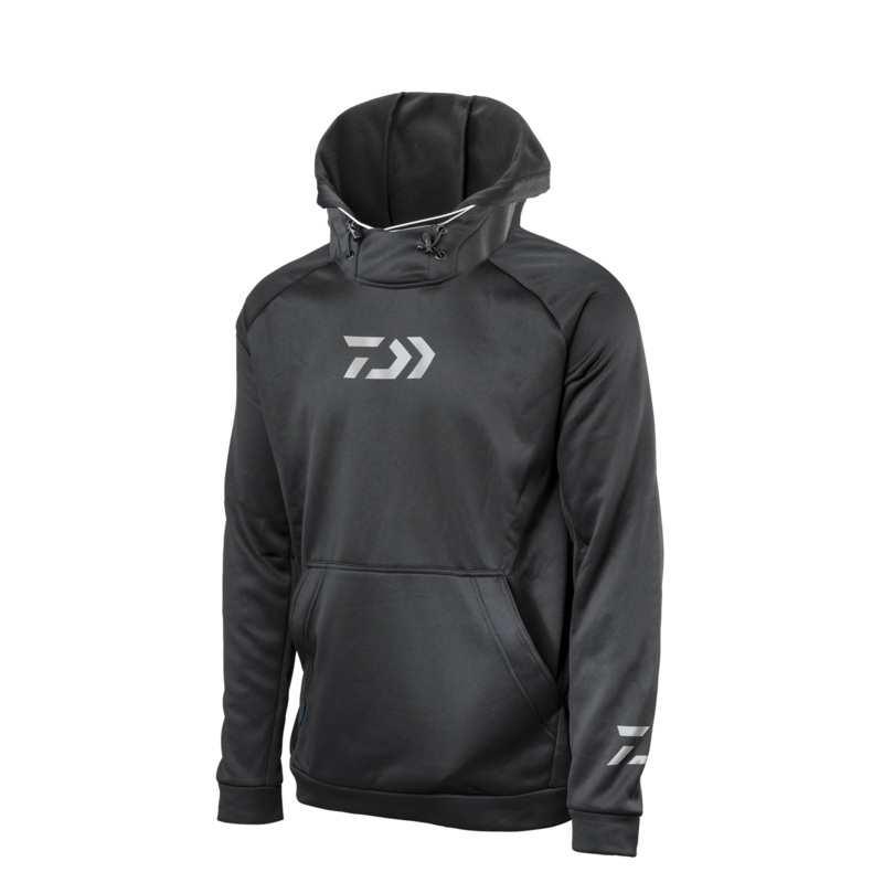 Daiwa D-Vec Hoodie w/ Integrated Facemask Black Small