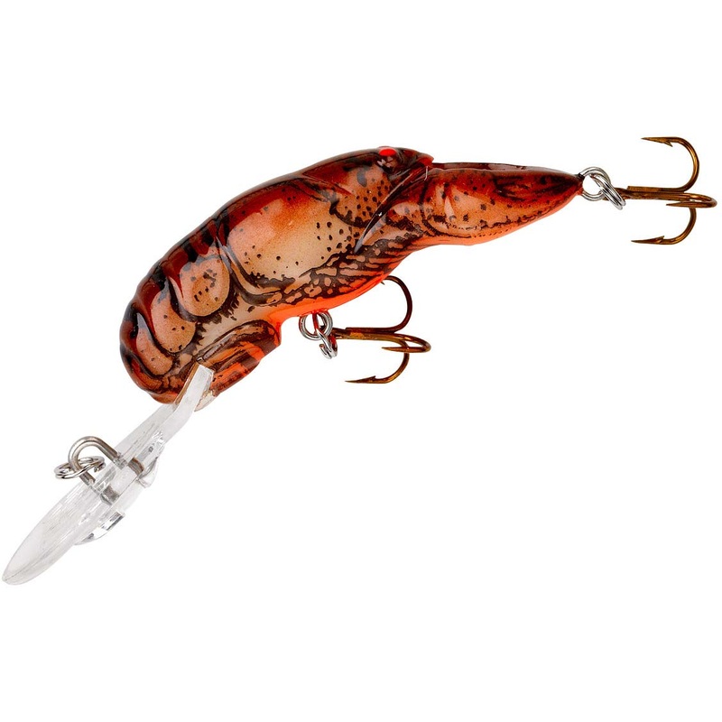 Rebel Deep Teeny Wee Crawfish Lure 1 1/2 inch Medium Diving Crankbait Brown