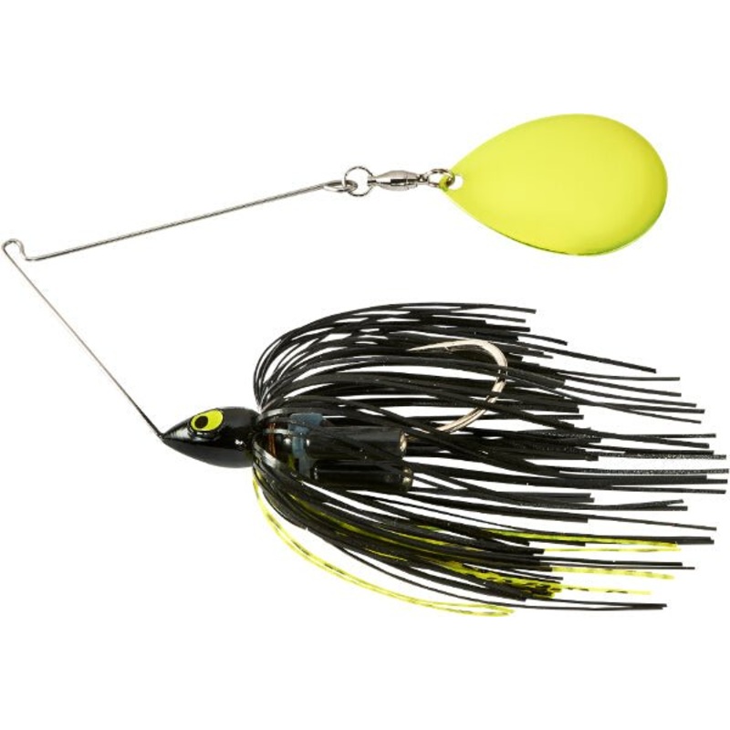 War Eagle Night Time Spinnerbaits 1/2 oz Black Nickel blade Red/Black