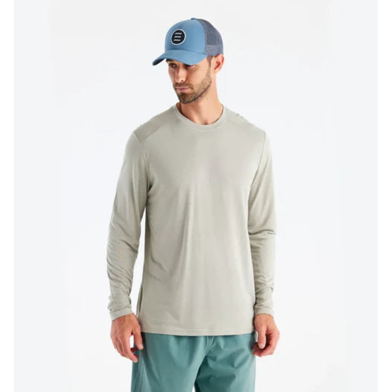 Free Fly – Men’s Bamboo Lightweight Long Sleeve- Sandstone M