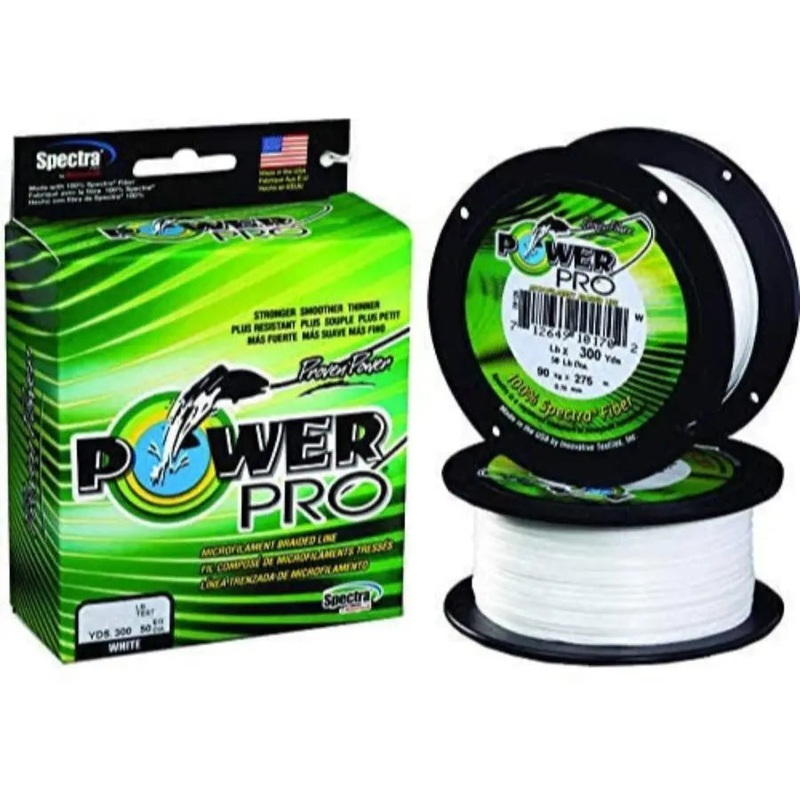 POWER PRO BRAID 500YDS WHITE 50LB